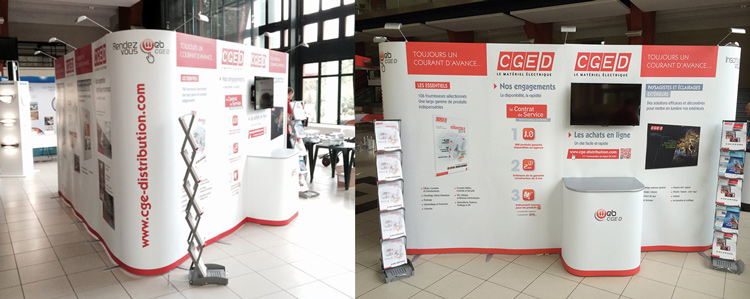 montage du stand CGED